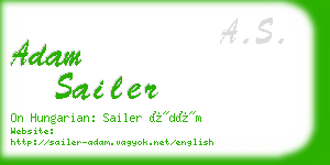 adam sailer business card